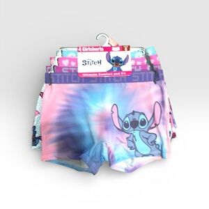 Disney Stitch Tie-Dye Girlshorts - Purple and Pink